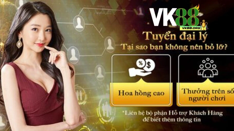 Dưới đây là 3 bước để anh em trở thành đại lý của  nhà cái VK88