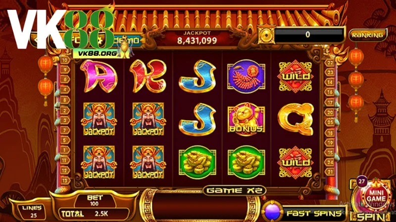 Kinh nghiệm chơi cung hỷ phát tài VK88 quay là thắng